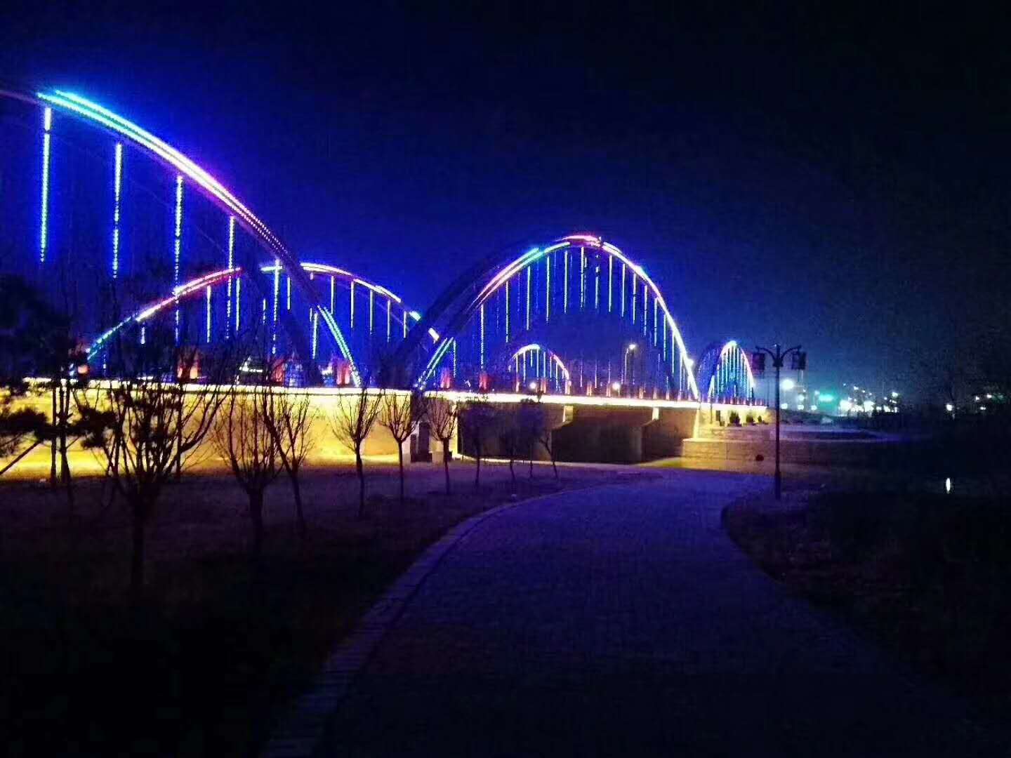 甘肃张掖市高台县黑河大桥亮化工程